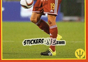 Sticker Thomas Meunier 5 - Belgian Red Devils 2016 #Tousenfrance n. 144 - Panini