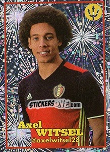 Sticker Axel Witsel 2 - Belgian Red Devils 2016 #Tousenfrance n. 147 - Panini