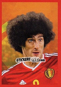Sticker Marouane Fellaini 2 - Belgian Red Devils 2016 #Tousenfrance n. 153 - Panini