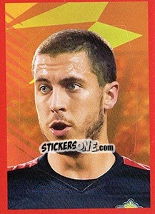 Sticker Eden Hazard 1 - Belgian Red Devils 2016 #Tousenfrance n. 158 - Panini