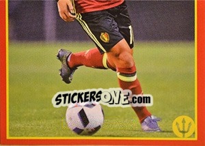 Sticker Eden Hazard 4 - Belgian Red Devils 2016 #Tousenfrance n. 161 - Panini