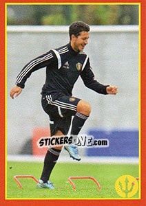 Sticker Eden Hazard 6 - Belgian Red Devils 2016 #Tousenfrance n. 163 - Panini
