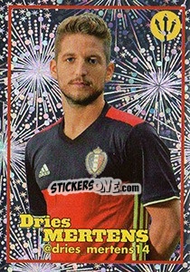 Sticker Dries Mertens 1 - Belgian Red Devils 2016 #Tousenfrance n. 170 - Panini