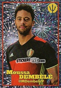 Sticker Mousa Dembélé 1 - Belgian Red Devils 2016 #Tousenfrance n. 176 - Panini