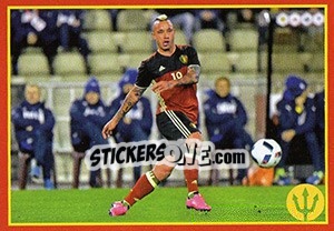 Sticker Radja Nainggolan 3 - Belgian Red Devils 2016 #Tousenfrance n. 184 - Panini