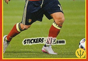 Sticker Radja Nainggolan 6 - Belgian Red Devils 2016 #Tousenfrance n. 187 - Panini