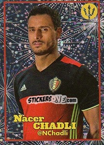 Sticker Nacer Chadli 1 - Belgian Red Devils 2016 #Tousenfrance n. 194 - Panini
