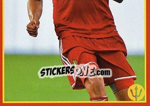 Sticker Nacer Chadli 5 - Belgian Red Devils 2016 #Tousenfrance n. 198 - Panini