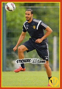 Sticker Nacer Chadli 6 - Belgian Red Devils 2016 #Tousenfrance n. 199 - Panini