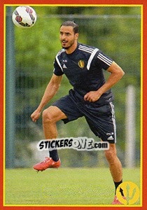 Figurina Nacer Chadli 6 - Belgian Red Devils 2016 #Tousenfrance - Panini