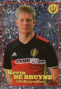 Sticker Kevin De Bruyne 1 - Belgian Red Devils 2016 #Tousenfrance - Panini