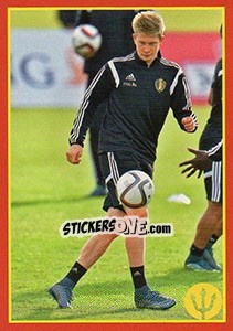Sticker Kevin De Bruyne 6 - Belgian Red Devils 2016 #Tousenfrance n. 205 - Panini