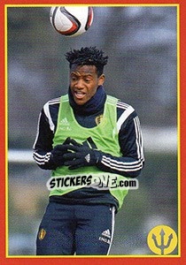 Sticker Michy Batshuayi 6 - Belgian Red Devils 2016 #Tousenfrance n. 217 - Panini