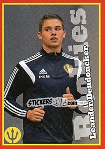 Sticker Leander Dendoncker - Belgian Red Devils 2016 #Tousenfrance n. 272 - Panini