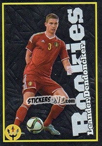 Sticker Leander Dendoncker - Belgian Red Devils 2016 #Tousenfrance n. 275 - Panini