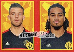 Sticker Denayer / Alderweireld - Belgian Red Devils 2016 #Tousenfrance n. 292 - Panini