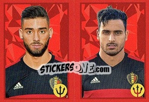Sticker Carrasco / Chadli - Belgian Red Devils 2016 #Tousenfrance n. 298 - Panini