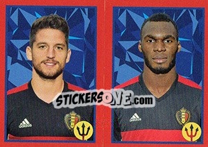 Sticker Mertens / Benteke - Belgian Red Devils 2016 #Tousenfrance n. 300 - Panini