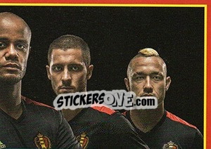 Figurina Figurina 304 - Belgian Red Devils 2016 #Tousenfrance - Panini