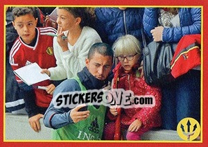 Sticker Hazard Con Tifosa - Belgian Red Devils 2016 #Tousenfrance n. 319 - Panini