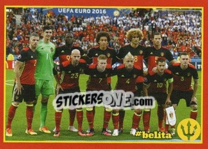Sticker Figurina X1 - Belgian Red Devils 2016 #Tousenfrance n. X1 - Panini