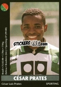 Sticker Cesar Prates - Futebol 2000-2001 - Panini
