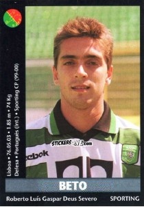 Sticker Beto - Futebol 2000-2001 n. 3 - Panini