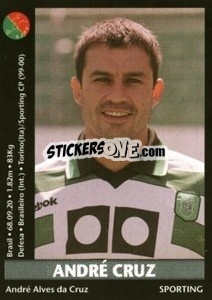 Cromo Andre Cruz - Futebol 2000-2001 - Panini