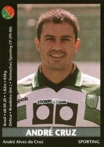 Sticker Andre Cruz - Futebol 2000-2001 n. 5 - Panini