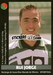 Cromo Rui Jorge - Futebol 2000-2001 - Panini