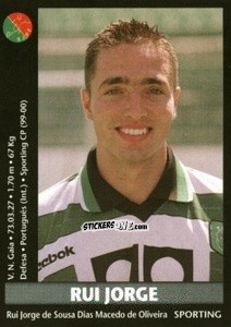 Sticker Rui Jorge - Futebol 2000-2001 n. 6 - Panini