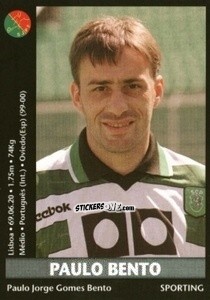 Sticker Paulo Bento - Futebol 2000-2001 n. 7 - Panini