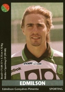 Sticker Edmilson - Futebol 2000-2001 n. 9 - Panini