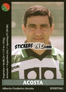 Figurina Acosta - Futebol 2000-2001 - Panini