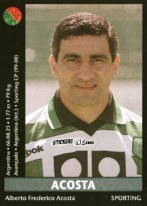 Sticker Acosta - Futebol 2000-2001 n. 14 - Panini