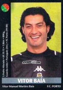 Sticker Vitor Baia - Futebol 2000-2001 n. 19 - Panini