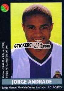 Cromo Jorge Andrade - Futebol 2000-2001 - Panini