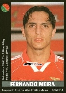 Sticker Fernando Meira - Futebol 2000-2001 n. 38 - Panini