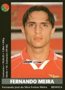 Cromo Fernando Meira - Futebol 2000-2001 - Panini