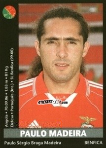 Sticker Paulo Madeira - Futebol 2000-2001 n. 39 - Panini