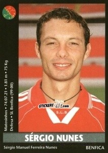 Cromo Sergio Nunes - Futebol 2000-2001 - Panini