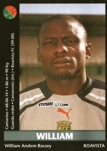 Sticker William - Futebol 2000-2001 - Panini