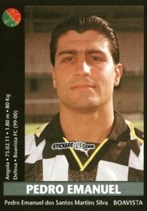 Sticker Pedro Emanuel - Futebol 2000-2001 n. 58 - Panini