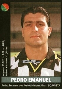 Sticker Pedro Emanuel - Futebol 2000-2001 - Panini