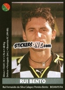 Sticker Rui Bento - Futebol 2000-2001 - Panini