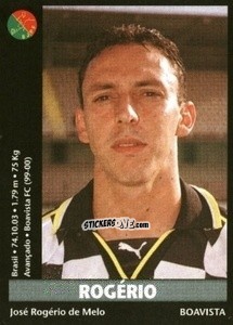 Cromo Rogério - Futebol 2000-2001 - Panini