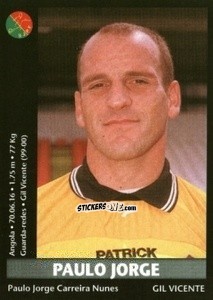 Sticker Paulo Jorge - Futebol 2000-2001 n. 73 - Panini