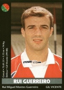 Sticker Rui Guerrero - Futebol 2000-2001 n. 74 - Panini