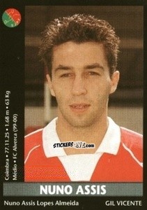 Sticker Nuno Assis - Futebol 2000-2001 n. 81 - Panini