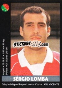 Sticker Sergio Lomba - Futebol 2000-2001 - Panini